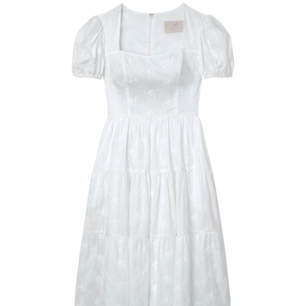 Gal Meets Glam Violetta cotton little white dress